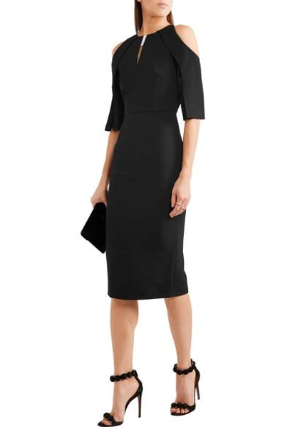 Shop Roland Mouret Keeling Cutout Crepe Dress