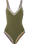 KIINI WREN CROCHET-TRIMMED SWIMSUIT