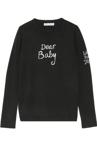 Bella Freud Dear Baby Intarsia Merino Wool Sweater