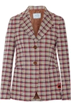 PRADA PLAID JACQUARD BLAZER