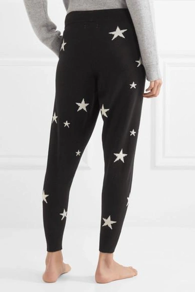 Shop Chinti & Parker Star-intarsia Cashmere Track Pants