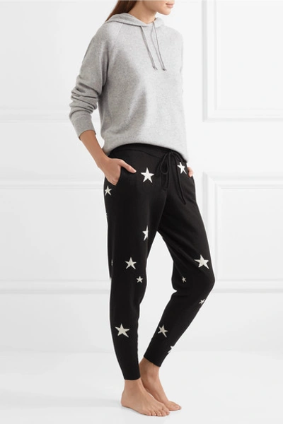 Shop Chinti & Parker Star-intarsia Cashmere Track Pants