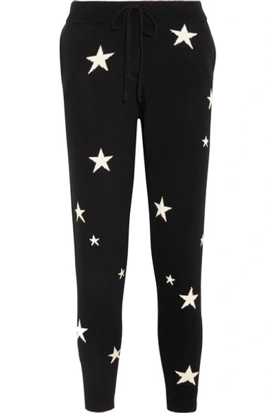 Shop Chinti & Parker Star-intarsia Cashmere Track Pants