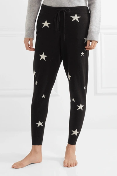 Shop Chinti & Parker Star-intarsia Cashmere Track Pants