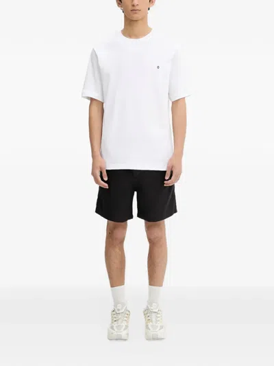 Samsoe & Samsoe Samsoe Samsoe Embroidered Logo T-shirt In White