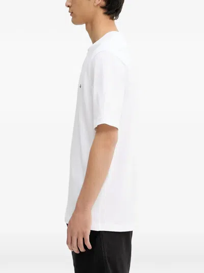 Samsoe & Samsoe Samsoe Samsoe Embroidered Logo T-shirt In White
