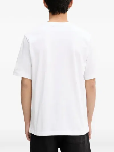 Samsoe & Samsoe Samsoe Samsoe Embroidered Logo T-shirt In White