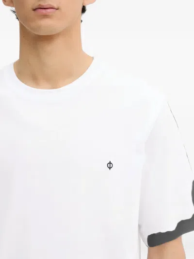 Samsoe & Samsoe Samsoe Samsoe Embroidered Logo T-shirt In White