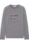 BELLA FREUD Ultra Violet intarsia merino wool sweater