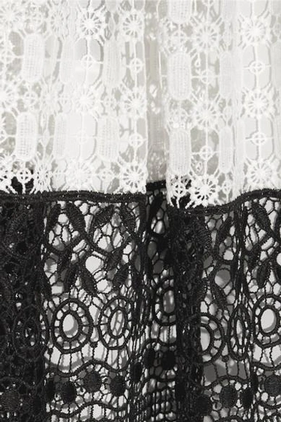 Shop Alice And Olivia Birdie Crocheted Lace Skirt