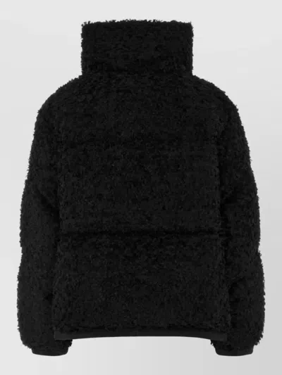 Moncler Black Boucle Loop Sittelles Mini Down Jacket In Multi