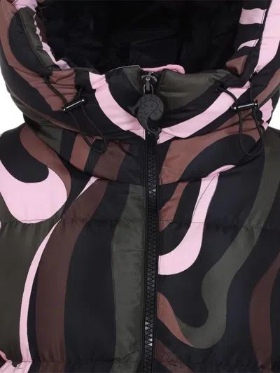 Pucci Down Puffer Jacket In Multi
