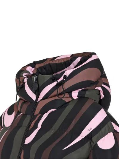 Pucci Down Puffer Jacket In Multi