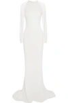STELLA MCCARTNEY Embroidered lace and cady gown