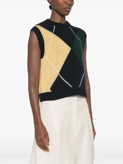 Be You Jacket Diamond Patterned In Multi