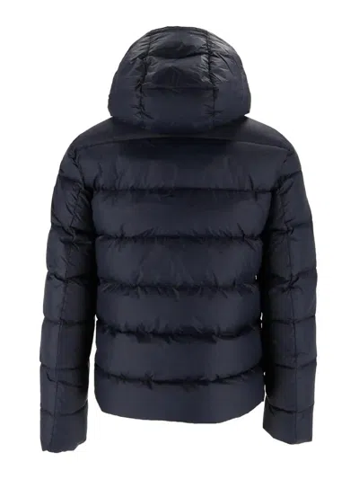 Fay Db Front Piuma Cappuccio In Blue