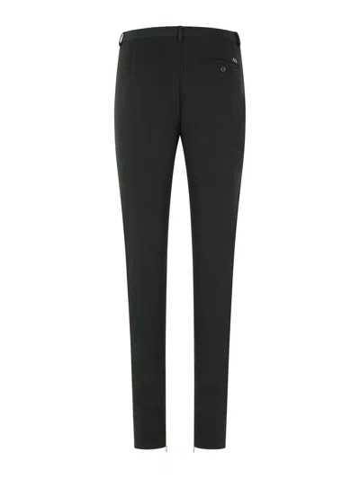 Acne Studios Black Wool Blend Pants In Black