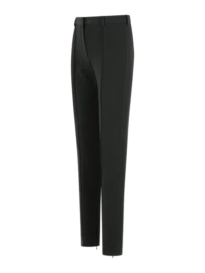 Acne Studios Black Wool Blend Pants In Black