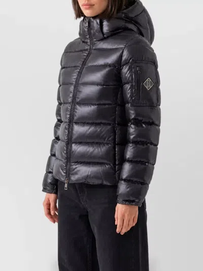 Herno Short Down Puffer Jacket In Black