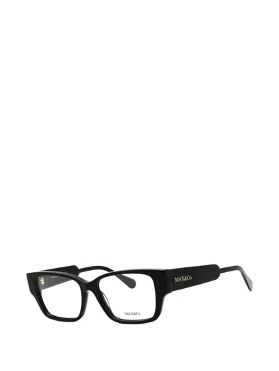 Max & Co Rectangle-frame Glasses In Black