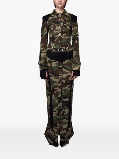 Srvc Studio Mecha Camouflage Cargo Jacket In Multi