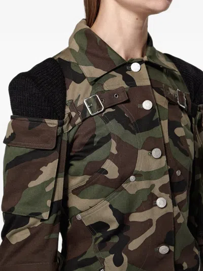 Srvc Studio Mecha Camouflage Cargo Jacket In Multi