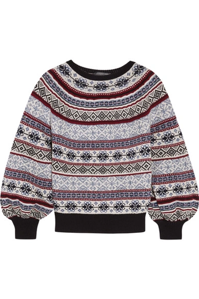 Shop Alexander Mcqueen Fair Isle Knitted Sweater