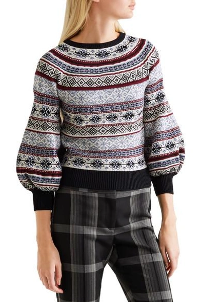Shop Alexander Mcqueen Fair Isle Knitted Sweater
