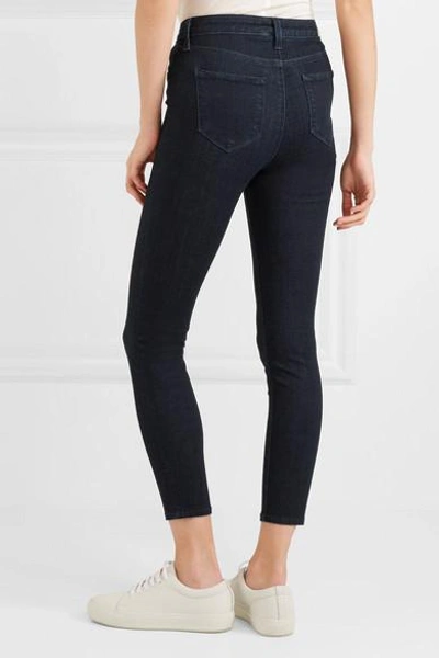 Shop L Agence The Margot Cropped High-rise Skinny Jeans