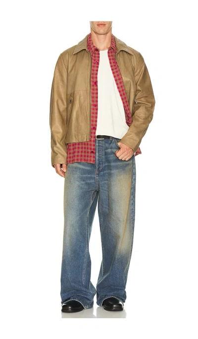 Won Hundred Dutton Leather Jacket In Multi