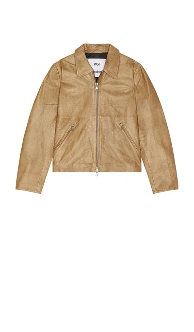 Won Hundred Dutton Leather Jacket In Multi