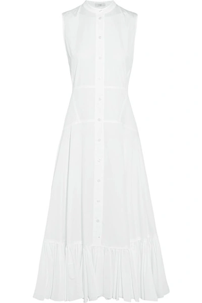 Tome Ruffle-trimmed Organic Cotton Midi Dress