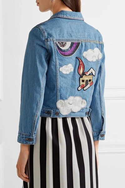 Shop Marc Jacobs Embellished Denim Jacket