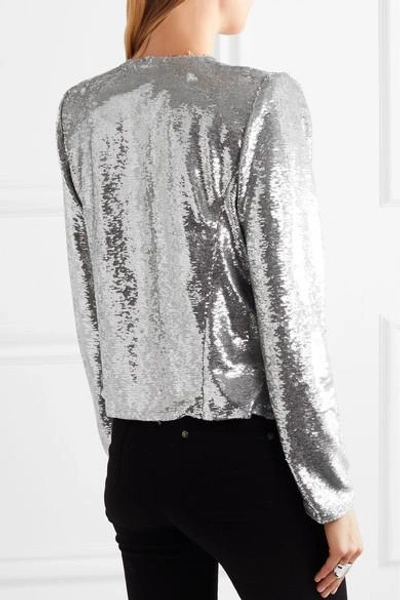 Shop Iro Omana Sequined Tulle Jacket