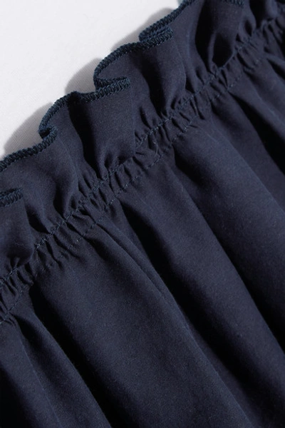 Shop Clu Silk-blend And Cotton-jersey Mini Dress