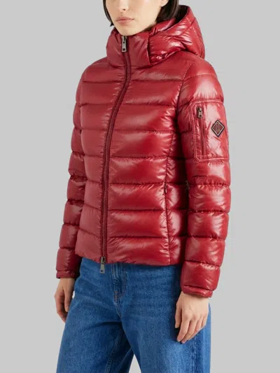 Herno Glossy Down Jacket In Red