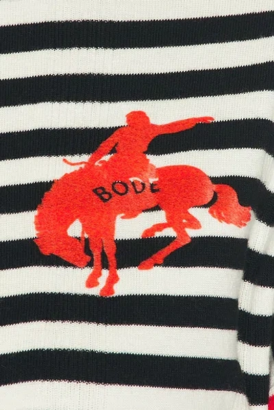 Bode Rib Stripe Training Shirt In Black