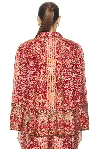 Bode Arrowleaf Blouse In Red