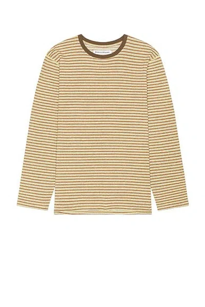 District Vision Long Sleeve Stripe Tee In Multi
