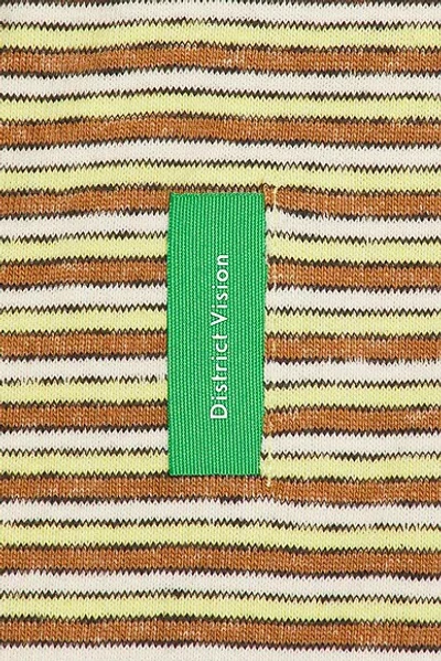District Vision Long Sleeve Stripe Tee In Multi
