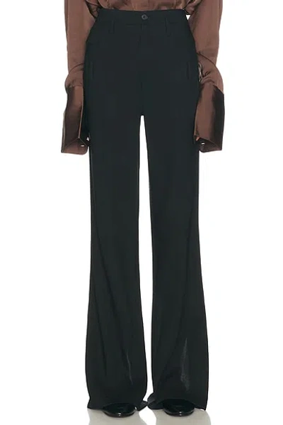 Helsa Wool Blend Double Loop Trousers In Black
