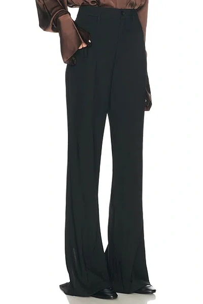Helsa Wool Blend Double Loop Trousers In Black