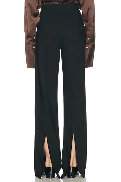 Helsa Wool Blend Double Loop Trousers In Black