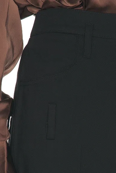 Helsa Wool Blend Double Loop Trousers In Black