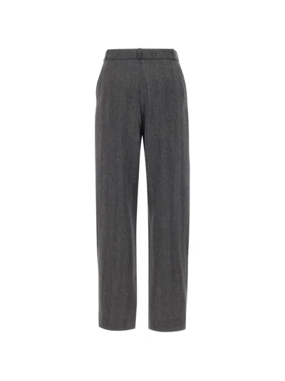 Coperni Herringbone-pattern Trousers In Gray