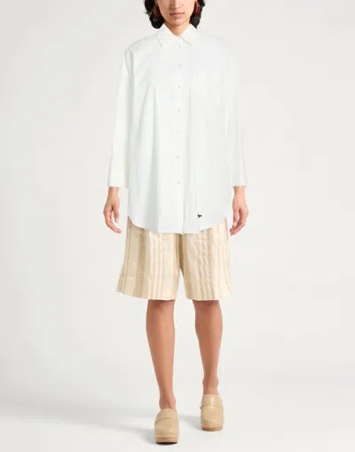Weekend Max Mara Solid Colour Shirts  Blouses In White