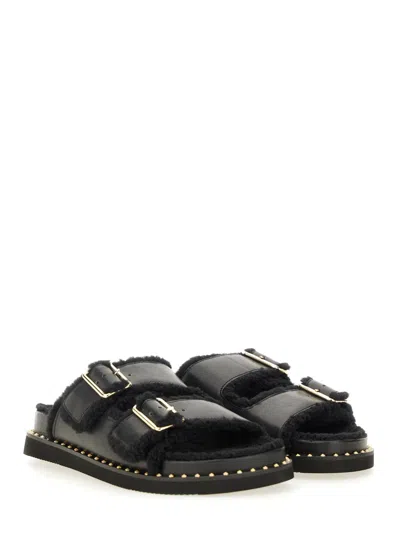 Ash Utah Bis Sandals In Black