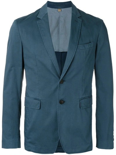 Burberry Slim-fit Blazer In Blue