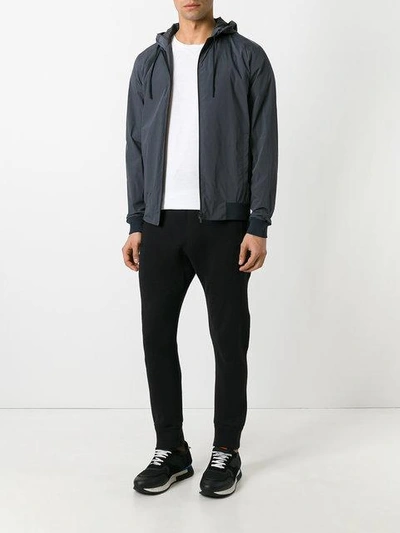 Shop Fendi Hooded Jacket - Grey