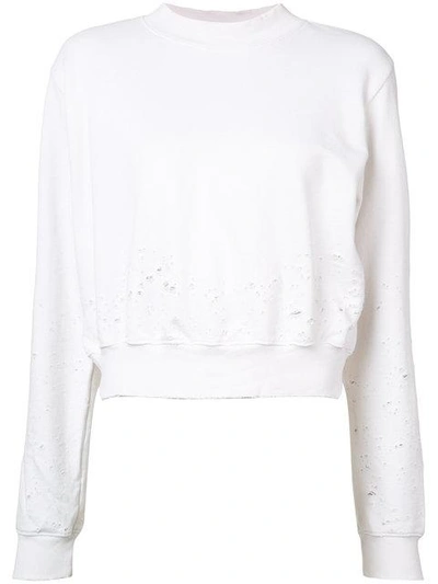 Shop Cotton Citizen Distressed Cropped Sweater